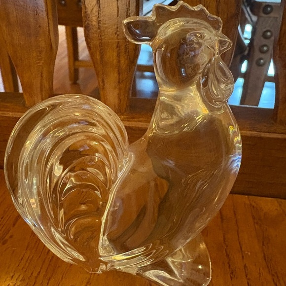 Baccarat France Crystal Rooster Figurine – 4” Zodiac Animal – Clear Signed - Picture 6 of 12